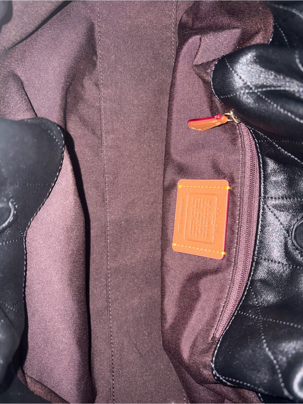 Coach Black Large Faye Shoulder Bag with Quilting - Picture 6 of 9